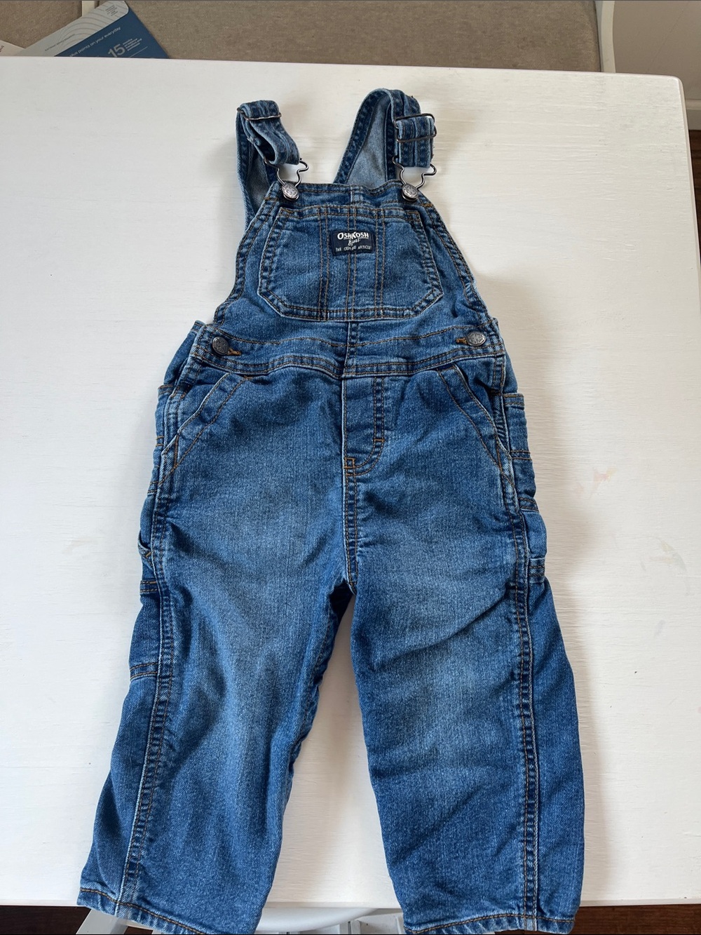 OshKosh B'gosh Classic Blue Denim Overalls for Kids